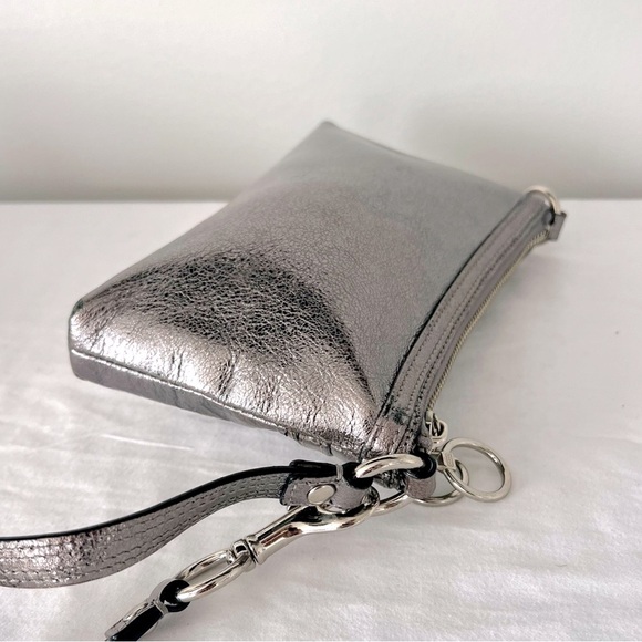 Coach Poppy Silver Wristlet - Picture 5 of 8